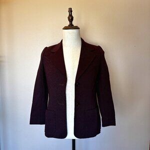 Chloé Women’s Wool Blazer Jacket – Size 40 – Dark Brown
